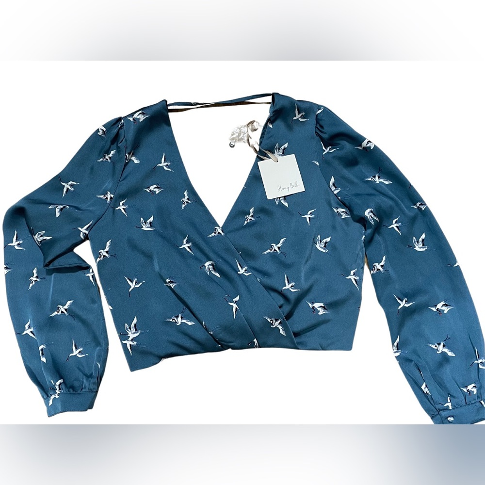 Honey Belle Crane Wrap Top